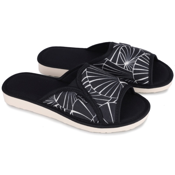 Pantofle damskie Meteor (Natural Style) NS-008 czarne