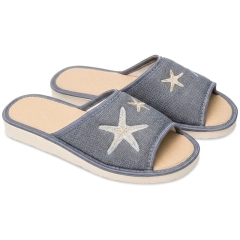 Pantofle damskie Meteor (Natural Style) NS-052 szare