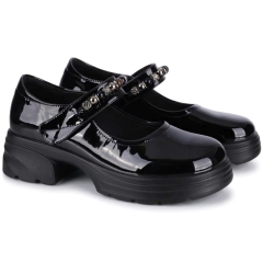 Półbuty damskie Pass Collection 1MA90003A 01-L BLACK