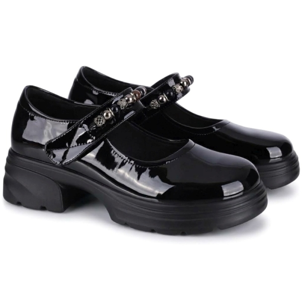 Półbuty damskie Pass Collection 1MA90003A 01-L BLACK