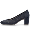 Czółenka damskie ażurowe Rieker 41057-14 BLUE