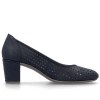 Czółenka damskie ażurowe Rieker 41057-14 BLUE