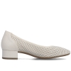 Czółenka ażurowe damskie Rieker 43459-60 BEIGE