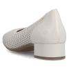 Czółenka ażurowe damskie Rieker 43459-60 BEIGE