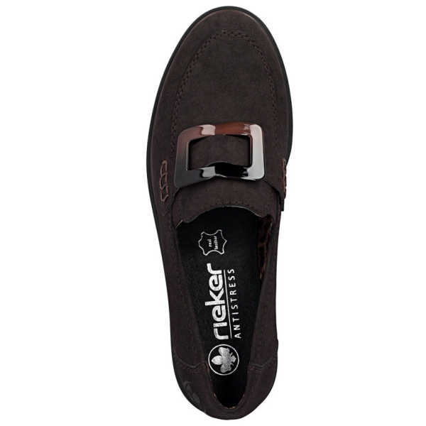 Mokasyny damskie Rieker 45553-25 BROWN