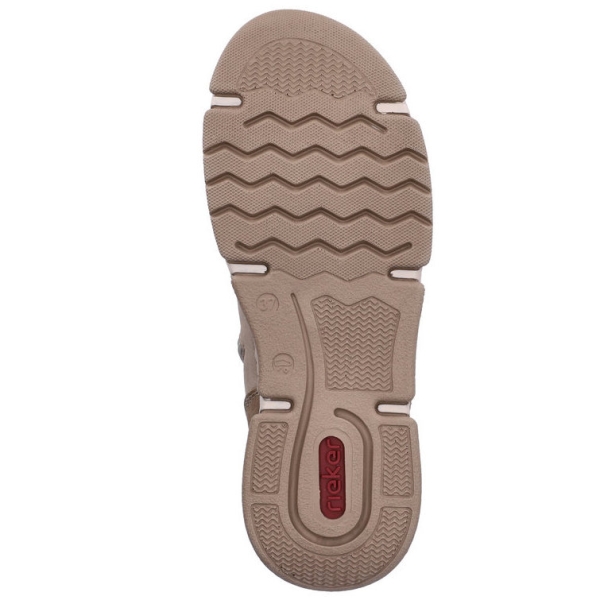 Trzewiki damskie wodoodporne Rieker 45956-64 BEIGE COMBINATION