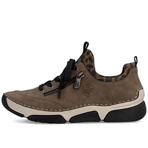 Sneakersy damskie Rieker 45973-24 BROWN