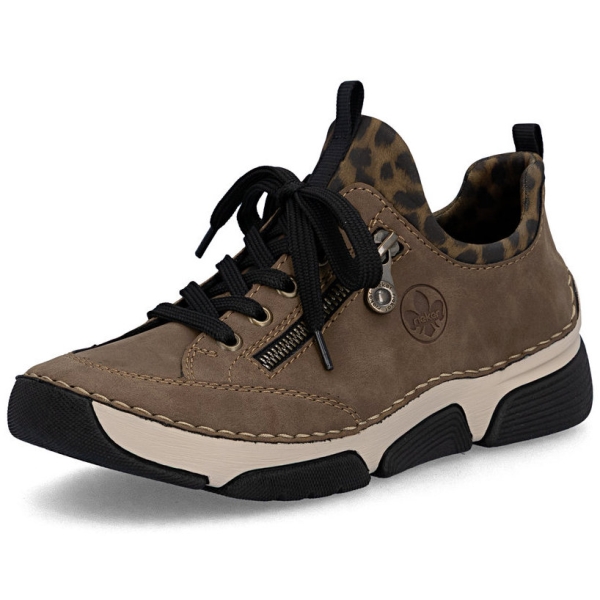 Sneakersy damskie Rieker 45973-24 BROWN