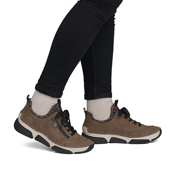 Sneakersy damskie Rieker 45973-24 BROWN