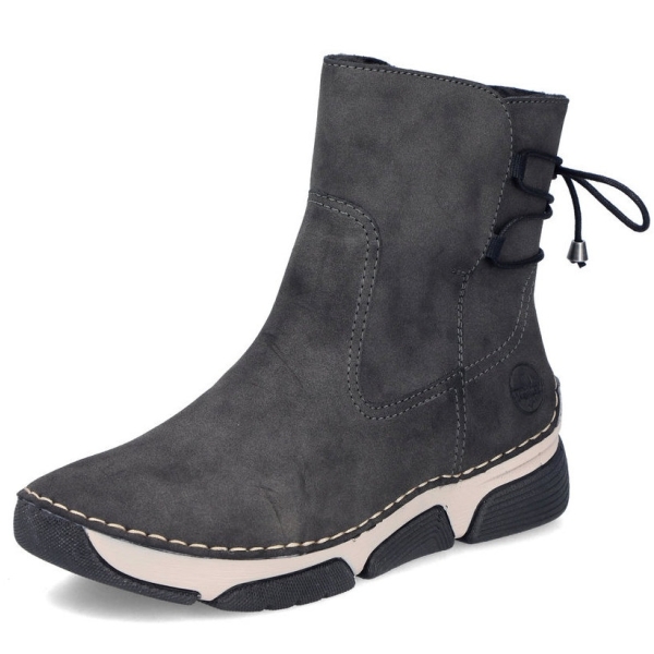Botki damskie Rieker 45990-45 GREY