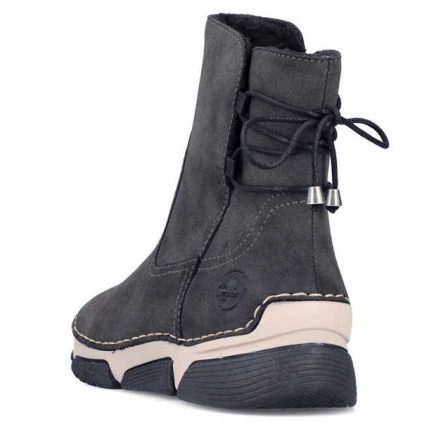 Botki damskie Rieker 45990-45 GREY