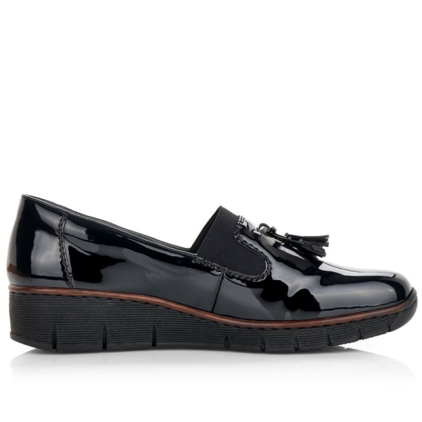 Półbuty damskie Rieker 53751-00 BLACK