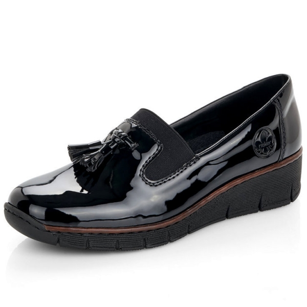 Półbuty damskie Rieker 53751-00 BLACK