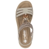 Sandały damskie Rieker 61855-62 BEIGE