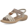 Sandały damskie Rieker 61855-62 BEIGE