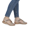 Sandały damskie Rieker 61855-62 BEIGE