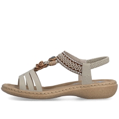 Sandały damskie Rieker 61855-62 BEIGE