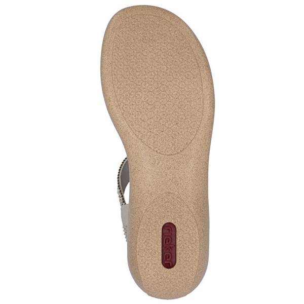 Sandały damskie Rieker 61855-62 BEIGE