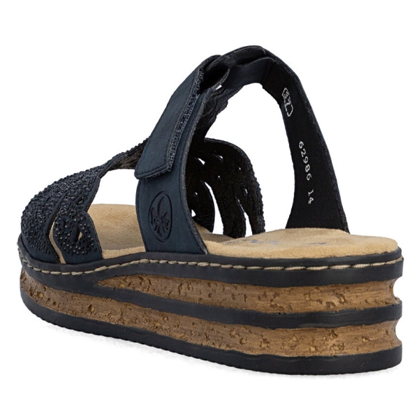 Klapki damskie Rieker 62986-14 BLUE