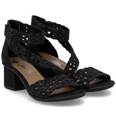 Sandały damskie Rieker 64657-00 BLACK