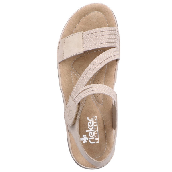 Sandały damskie Rieker 64870-62 BEIGE