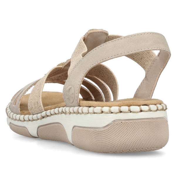 Sandały damskie Rieker 66201-62 BEIGE