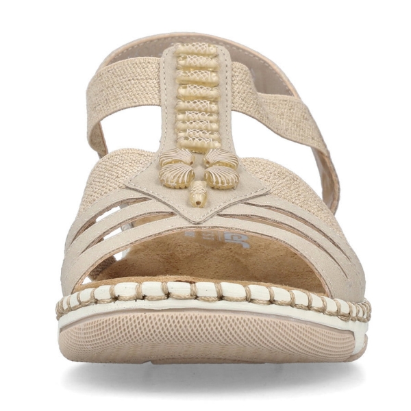 Sandały damskie Rieker 66201-62 BEIGE