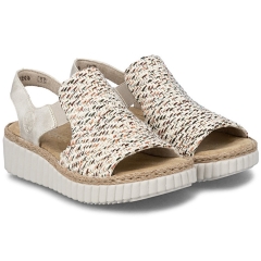 Sandały damskie Rieker 69276-60 BEIGE