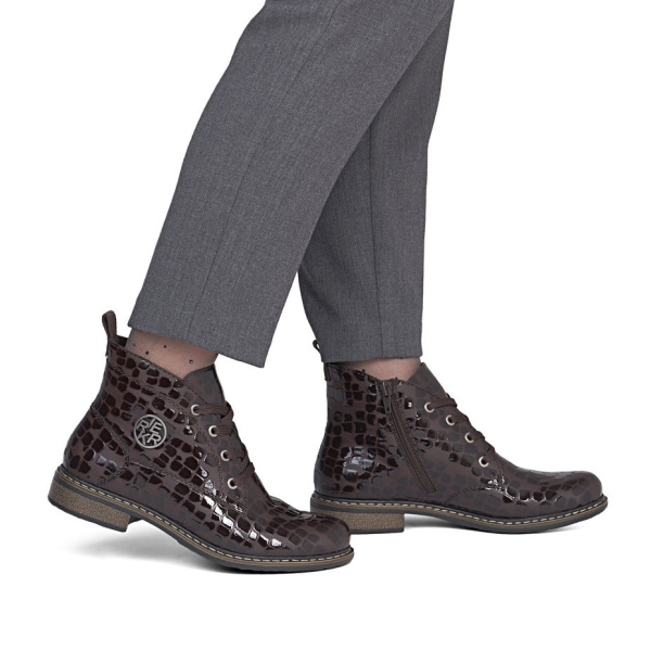 Trzewiki damskie Rieker 71205-25 BROWN