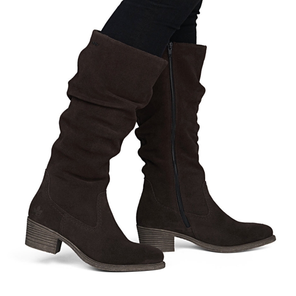 Kozaki damskie Rieker 73159-25 BROWN