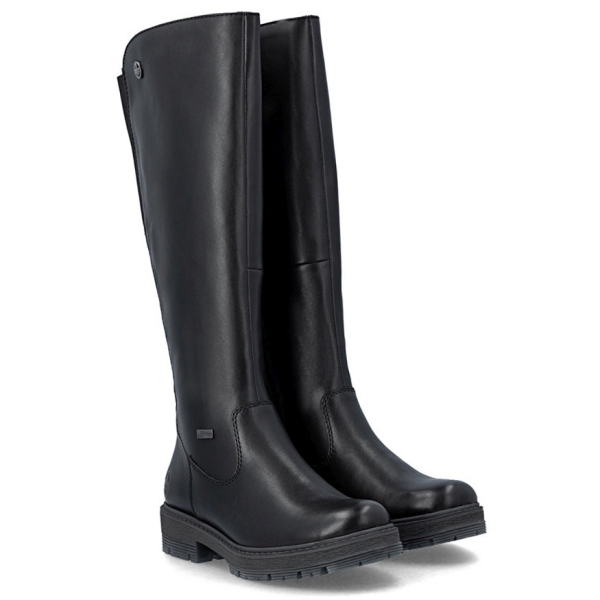 Kozaki damskie wodoodporne Rieker 75850-00 BLACK