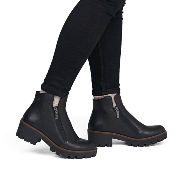 Botki damskie Rieker 79254-00 BLACK