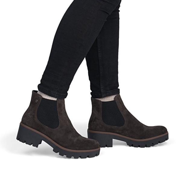 Botki damskie Rieker 79265-25 BROWN