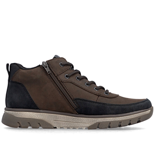 Trzewiki męskie wodoodporne Rieker B9303-25 BROWN COMBINATION