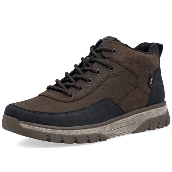 Trzewiki męskie wodoodporne Rieker B9303-25 BROWN COMBINATION