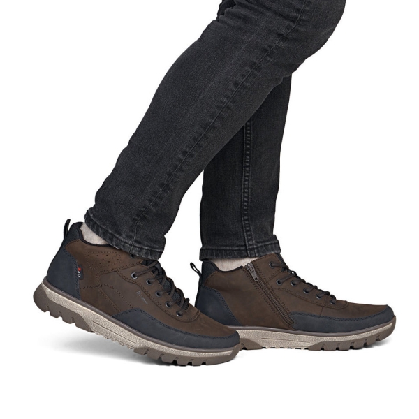 Trzewiki męskie wodoodporne Rieker B9303-25 BROWN COMBINATION