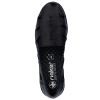 Mokasyny damskie z wycięciami Rieker L5358-00 BLACK
