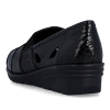 Mokasyny damskie z wycięciami Rieker L5358-00 BLACK