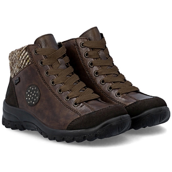 Trzewiki damskie wodoodporne Rieker L7110-25 BROWN