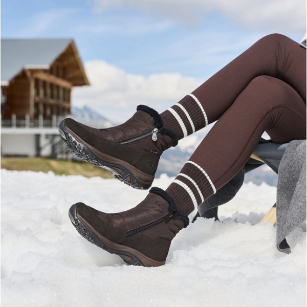 Śniegowce damskie wodoodporne Rieker M9670-25 BROWN