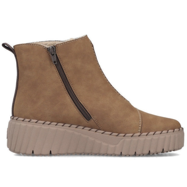Botki damskie wodoodporne Rieker N2882-24 BROWN