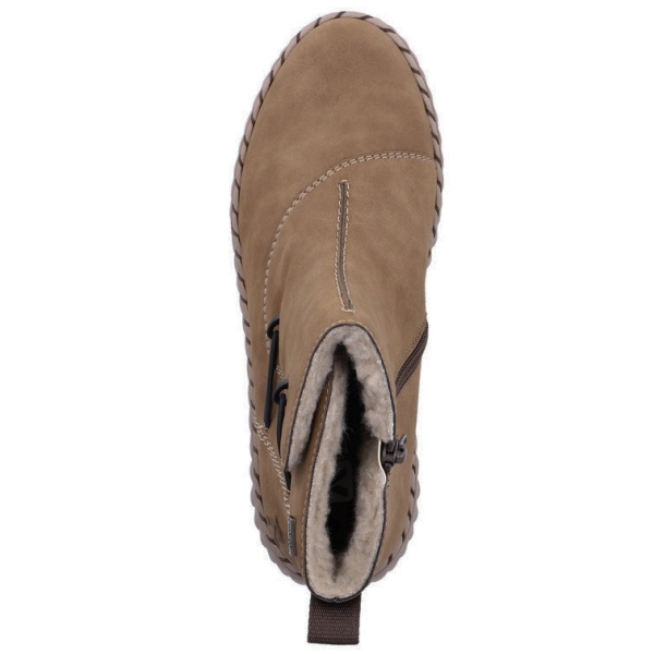 Botki damskie wodoodporne Rieker N2882-24 BROWN