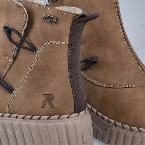 Botki damskie wodoodporne Rieker N2882-24 BROWN