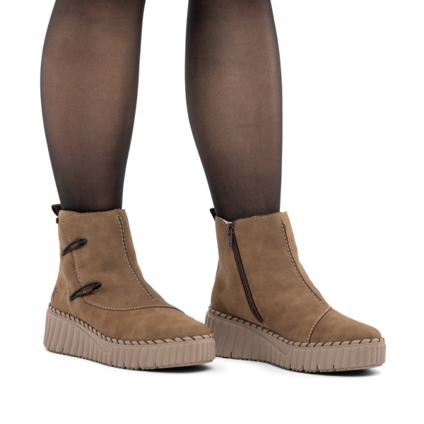 Botki damskie wodoodporne Rieker N2882-24 BROWN