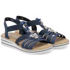 Sandały damskie Rieker V0649-14 BLUE