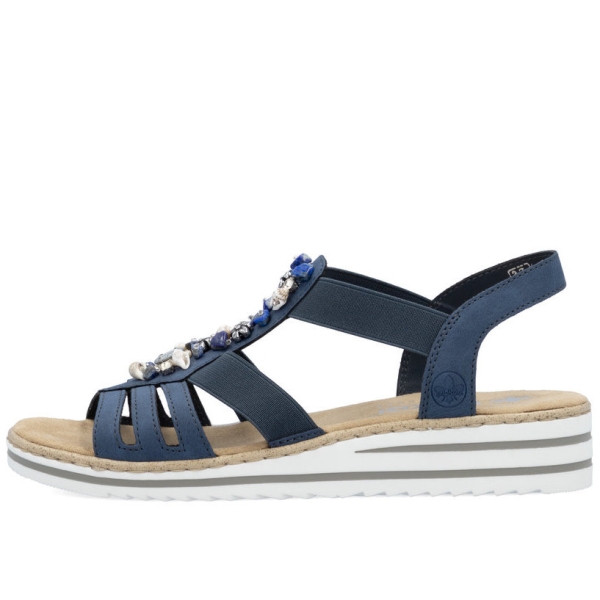 Sandały damskie Rieker V0649-14 BLUE