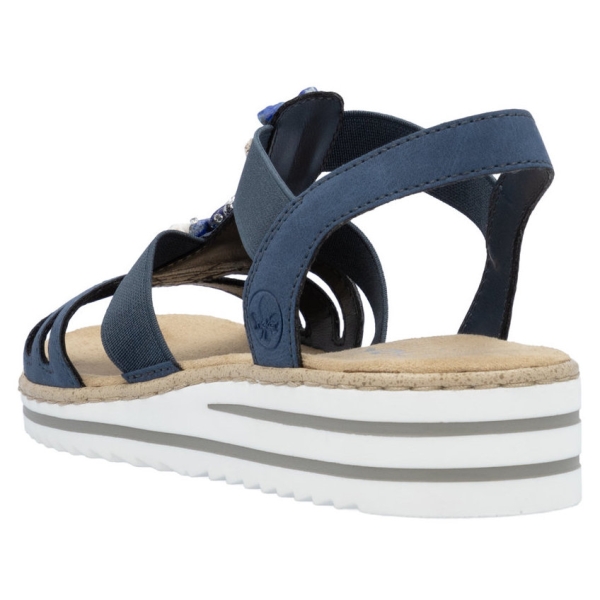 Sandały damskie Rieker V0649-14 BLUE