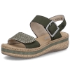 Sandały damskie Rieker V0951-54 GREEN