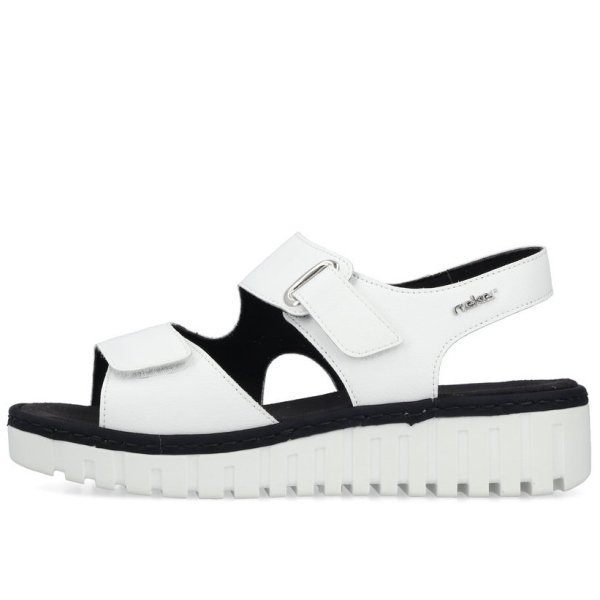 Sandały damskie Rieker V1382-80 WHITE