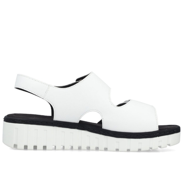 Sandały damskie Rieker V1382-80 WHITE
